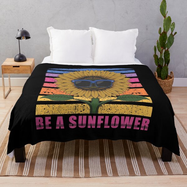 Item preview, Be A Sunflower Retro Stripe Sunrise designed and sold by DigitalPie.