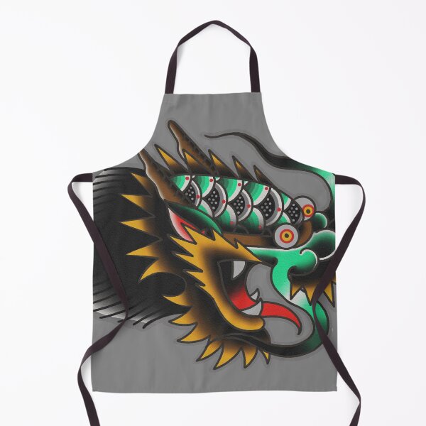Item preview, Traditional Dragon head tattoo design designed and sold by Aloha-Life-808.