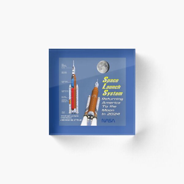 NASA's Artemis Space Launch System Acrylic Block