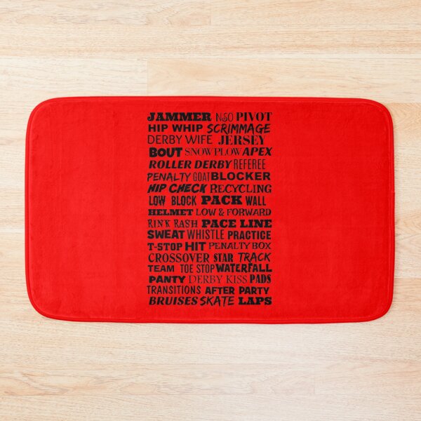 Item preview, Roller Derby Terminology White designed and sold by Slinky-Reebs.