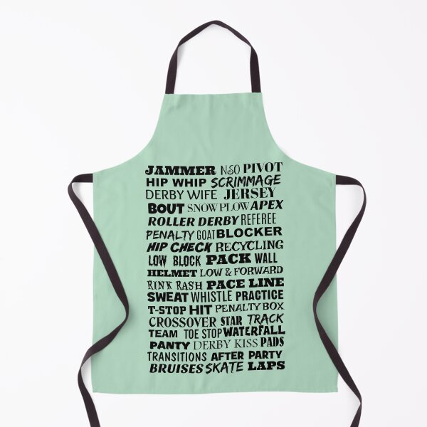 Item preview, Roller Derby Terminology White designed and sold by Slinky-Reebs.