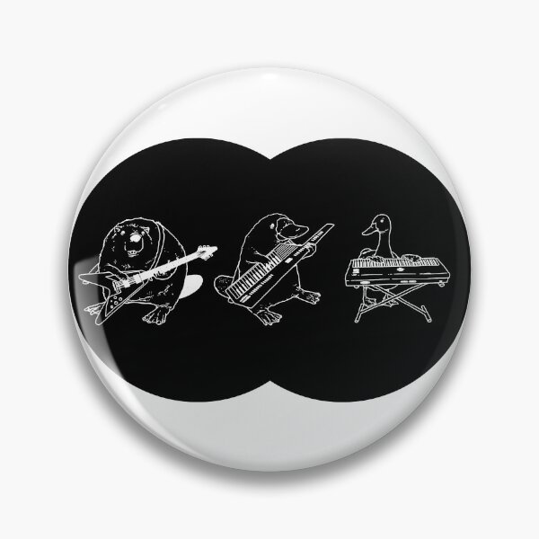 Item preview, Keytar Platypus Venn Diagram White and Black designed and sold by GuyBlank.