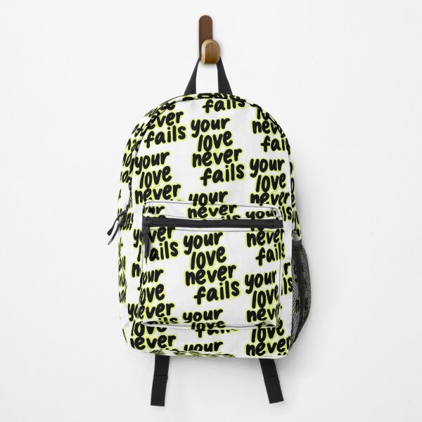 Item preview, Love Never Fails Black & Neon Yellow designed and sold by faithprints.