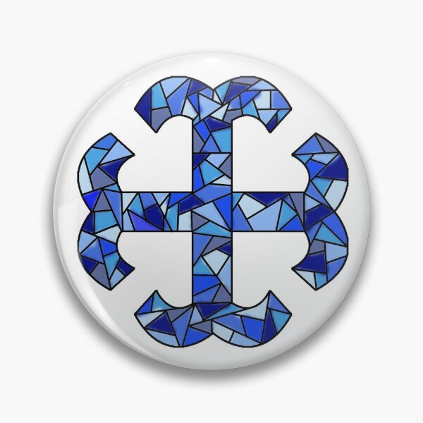 Item preview, Stained Glass French Cross designed and sold by ece532.