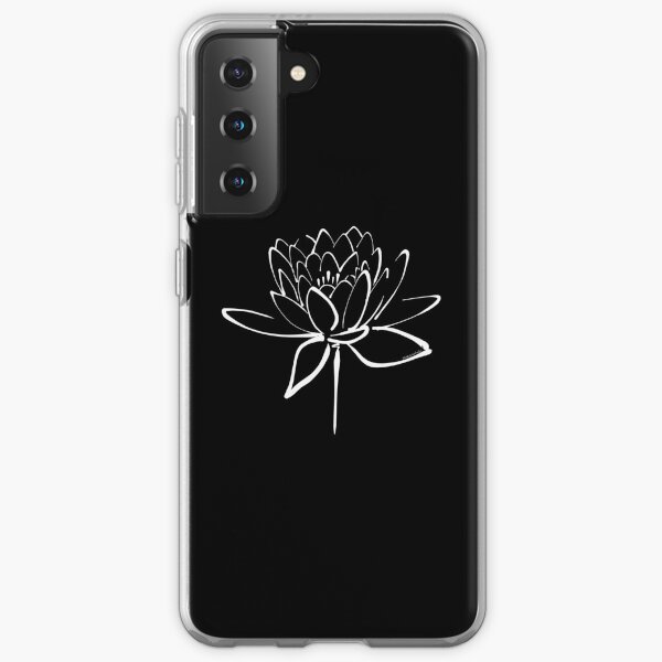 Lotus Flower Calligraphy (White) Samsung Galaxy Soft Case