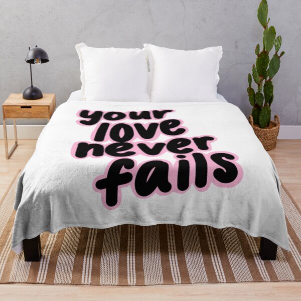 Item preview, Love Never Fails Black & Pink designed and sold by faithprints.