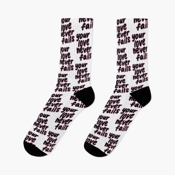 Item preview, Love Never Fails Black & Pink designed and sold by faithprints.