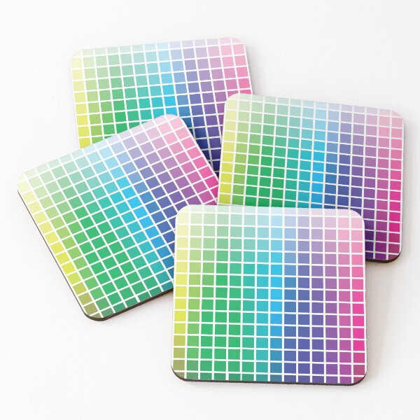 Pantone Grid Coasters (Set of 4)