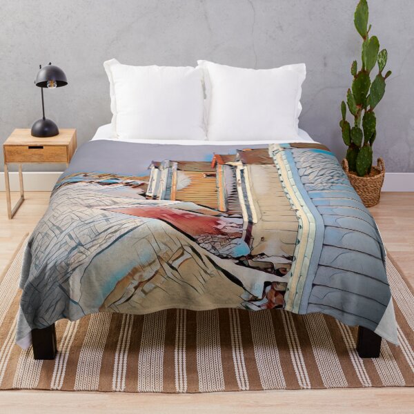 Item preview, Southwold Promenade Beach Huts, Suffolk, England designed and sold by Marlene Watson-Hall.