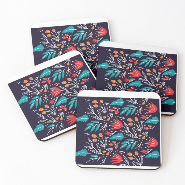 Item preview, Colorful Flowers Leaves Pattern designed and sold by PickCreation.