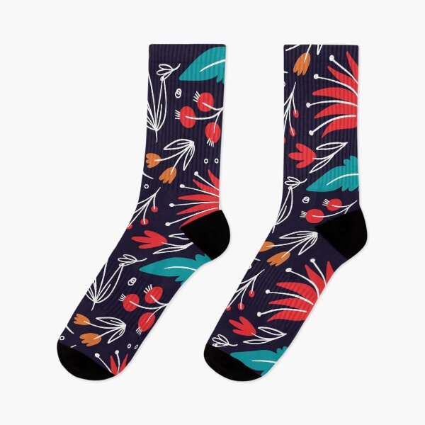 Item preview, Colorful Flowers Leaves Pattern designed and sold by PickCreation.