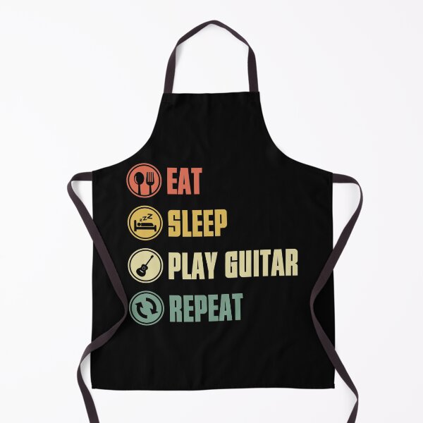 Item preview, Eat Sleep Play Guitar Repeat Retro designed and sold by designbychow.