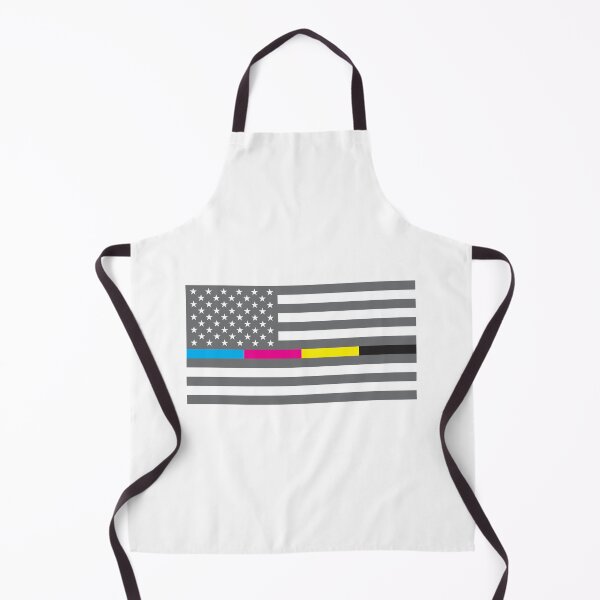 Item preview, Thin CYMK Line American Flag designed and sold by astroginseng.