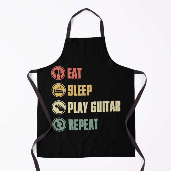 Item preview, Eat Sleep Play Guitar Repeat Retro designed and sold by designbychow.