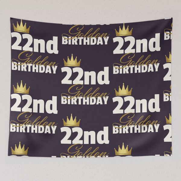 Item preview, 22nd Golden Birthday Year Age Crown print designed and sold by doodabobs.