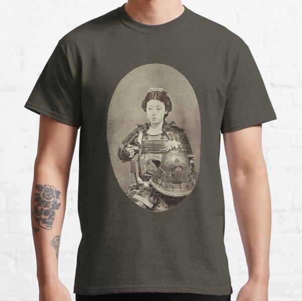 Japanese Kabuki Samurai Woman Classic T-Shirt