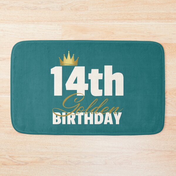 Item preview, 14th Golden Birthday Year Age Crown print designed and sold by doodabobs.