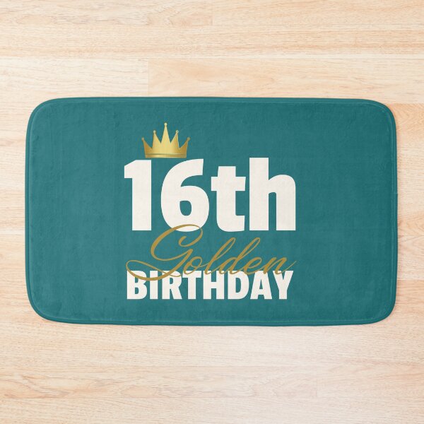 Item preview, 16th Golden Birthday Year Age Crown design designed and sold by doodabobs.