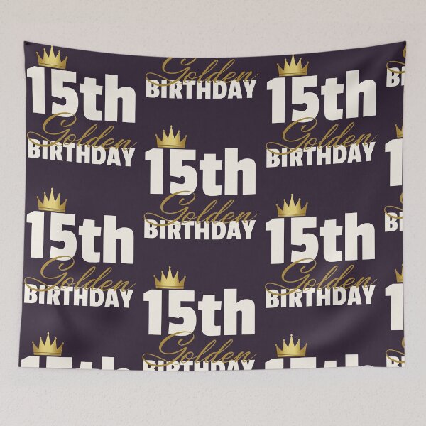 Item preview, 15th Golden Birthday Year Age Crown product designed and sold by doodabobs.