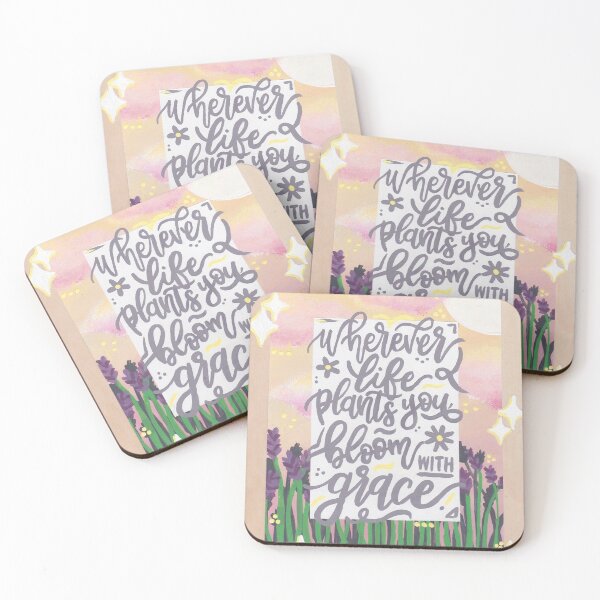 Item preview, Wherever life plants you, bloom with grace  designed and sold by karaakemi.