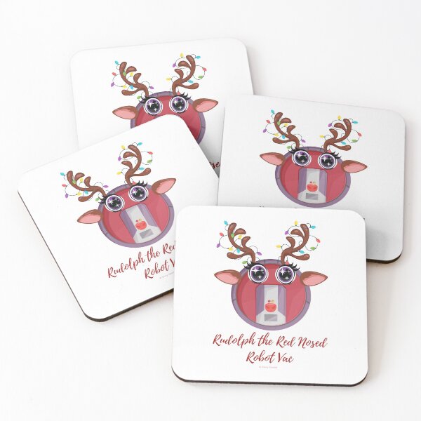 Item preview, Rudolph + Robot Vac Christmas Cleaning Humor designed and sold by SavvyCleaner.