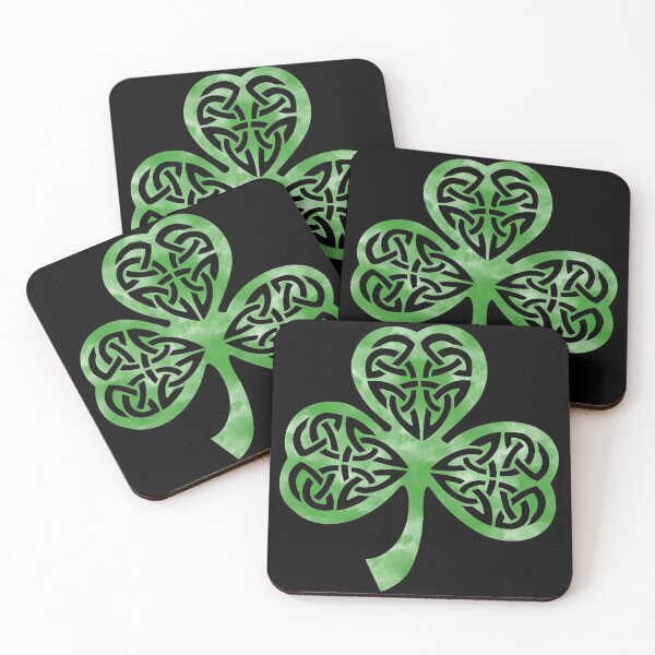 Item preview, Celtic Shamrock with black background designed and sold by NYXFN.