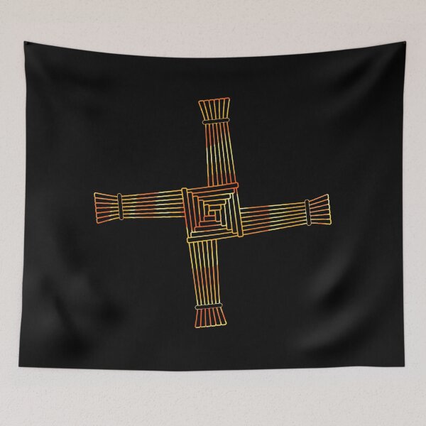 Item preview, Celtic Brigid’s Cross with black background designed and sold by NYXFN.
