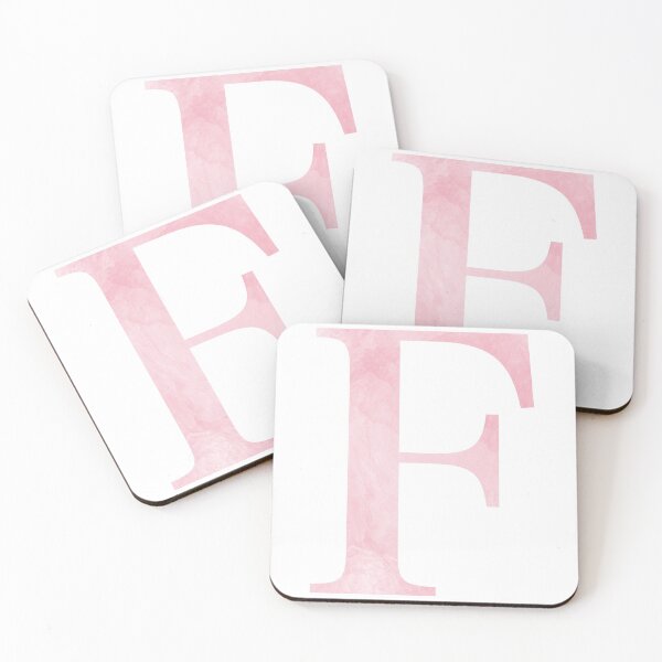 Item preview, Personalized Pink Marble Monogram F designed and sold by TheFamilyVan.