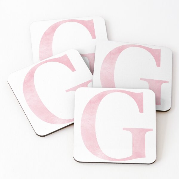 Item preview, Personalized Pink Marble Monogram G designed and sold by TheFamilyVan.