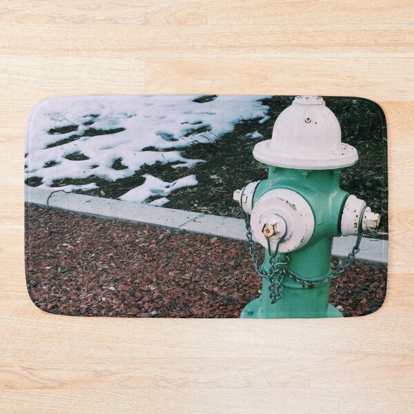Item preview, Teal Fire Hydrant in the Snow designed and sold by daniash.