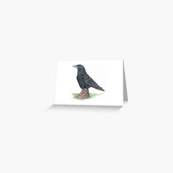 Item preview, Crow in Roger's boots designed and sold by JimsBirds.