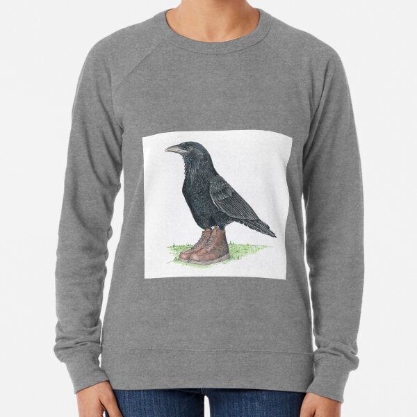 Crow in Roger's boots Lightweight Sweatshirt