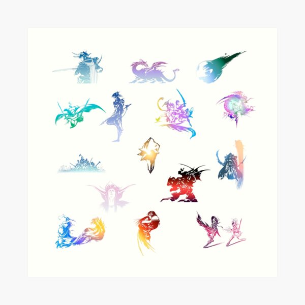 final fantasy logo Art Print