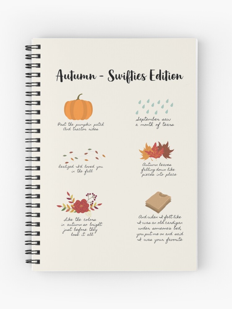 Official Taylor Swift Spiral Notebooks