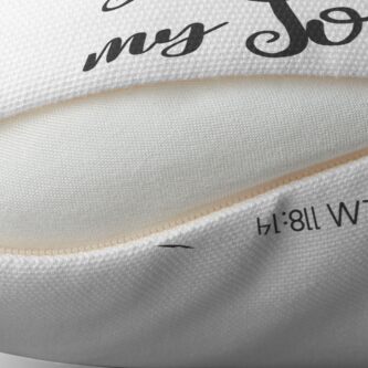 Alternate view of The Lord is my strength & my song Floor Pillow