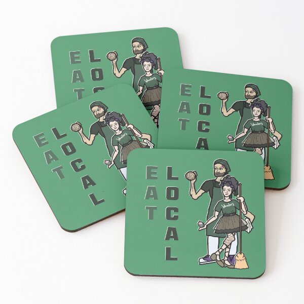 Item preview, "Eat Local" Bakery Characters designed and sold by LochNestFarm.