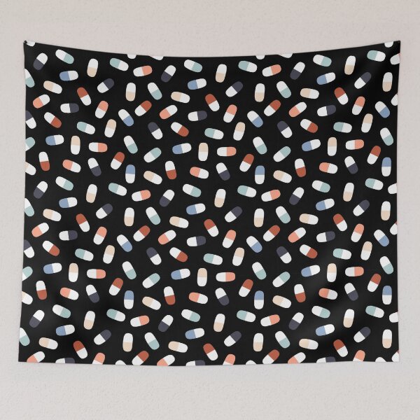 Item preview, Pharmacology and Pills - Black  designed and sold by Hodgepodge Bricolage.