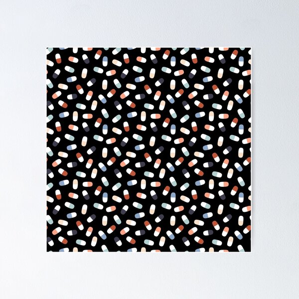 Item preview, Pharmacology and Pills - Black designed and sold by Hodgepodge Bricolage.