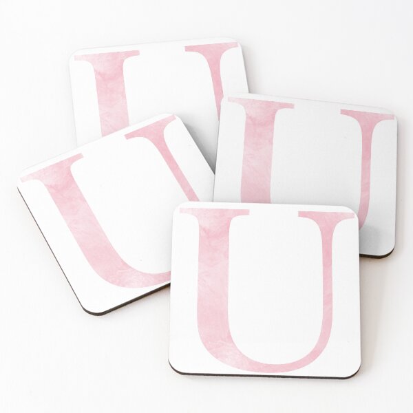 Item preview, Personalized Pink Marble Monogram U designed and sold by TheFamilyVan.