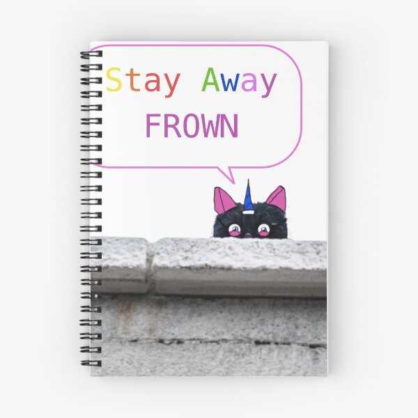 Item preview, Stay Away Frown- The Real but very shy Black Kitty Unicorn designed and sold by Helen Marvellous.