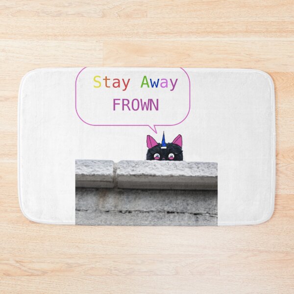 Item preview, Stay Away Frown- The Real but very shy Black Kitty Unicorn designed and sold by Helen Marvellous.