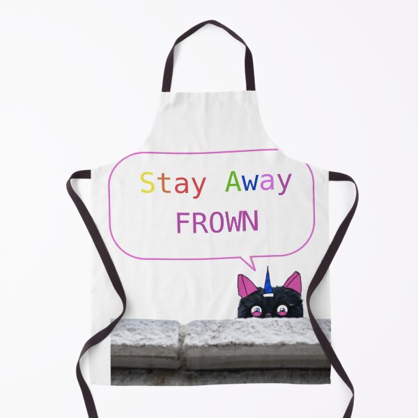 Item preview, Stay Away Frown- The Real but very shy Black Kitty Unicorn designed and sold by Helen Marvellous.
