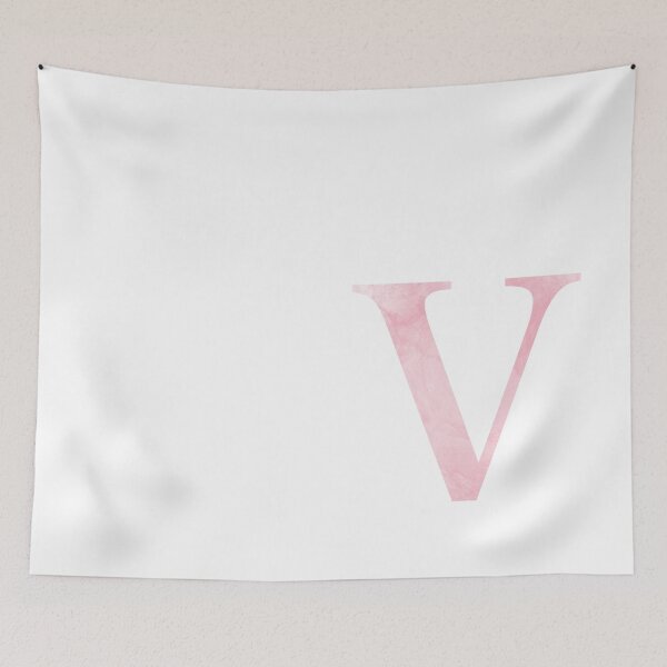 Item preview, Personalized Pink Marble Monogram V designed and sold by TheFamilyVan.