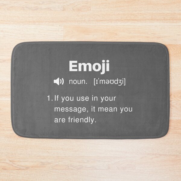 Item preview, Funny Emoji Definition designed and sold by Sleepy Cat Design.