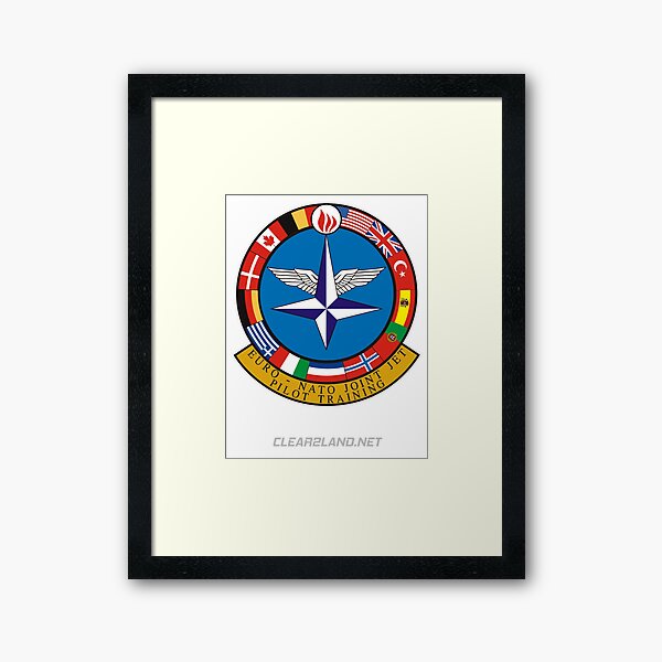 Euro NATO Joint Jet Pilot Training Framed Art Print