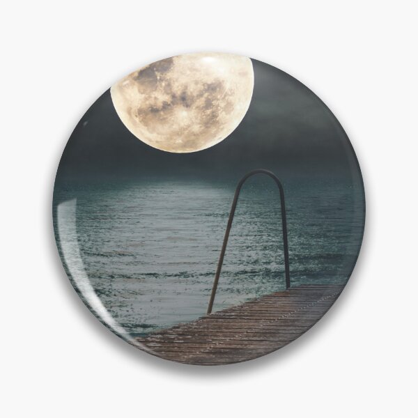 Item preview, Full moon river side camping view - bestseller  designed and sold by August-E.