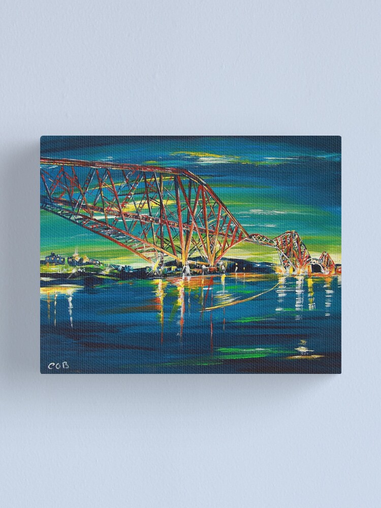 The Forth Rail Bridge crossing between Fife Canvas Art Cheap Wall Print Any Size