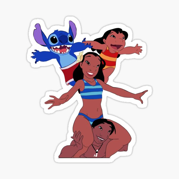Stitch Stickers-4 Pack Sticker for Sale by ss52