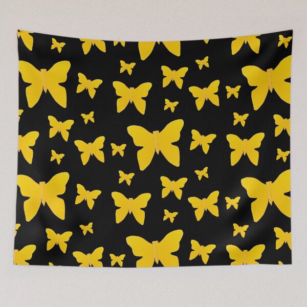 Item preview, Yellow Butterflies plain abstract designed and sold by HappyPrints ⭐⭐⭐⭐⭐.