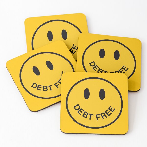 Item preview, debt free smiley face designed and sold by thisiskaprea.